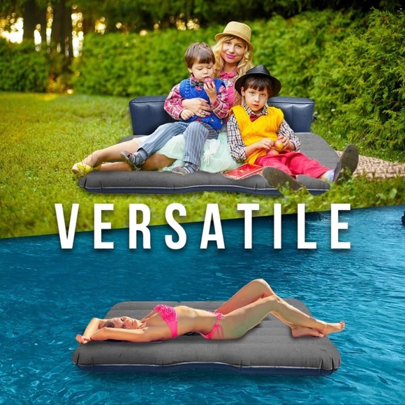 Zone Tech Black Inflatable Blow Up Travel Mattress Set BNIB - Picture 7 of 9